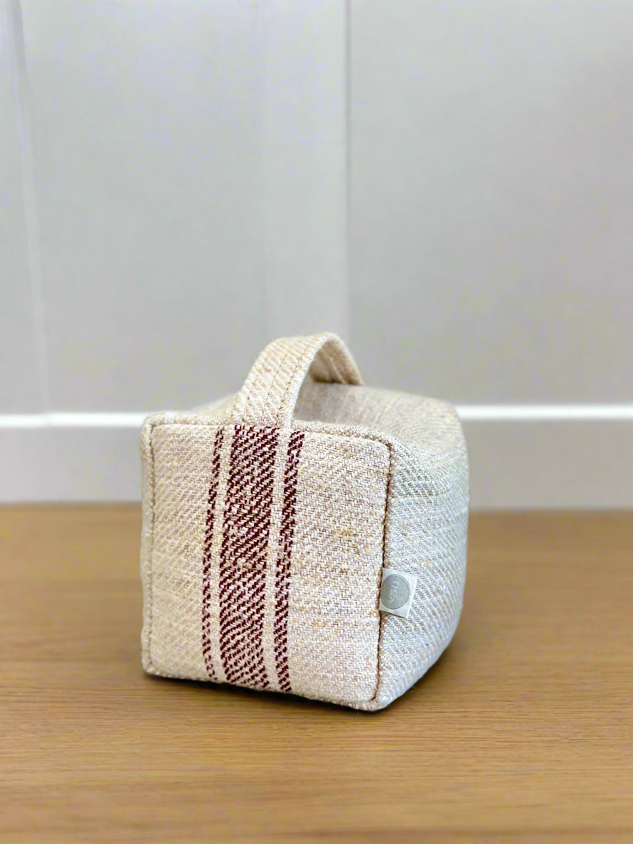 Grain-sack door stop