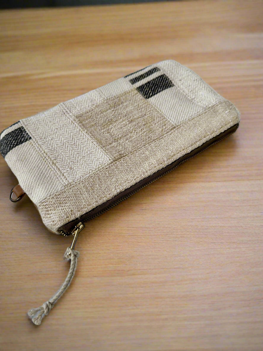 Grain-sack perfectly patched pencil case- various