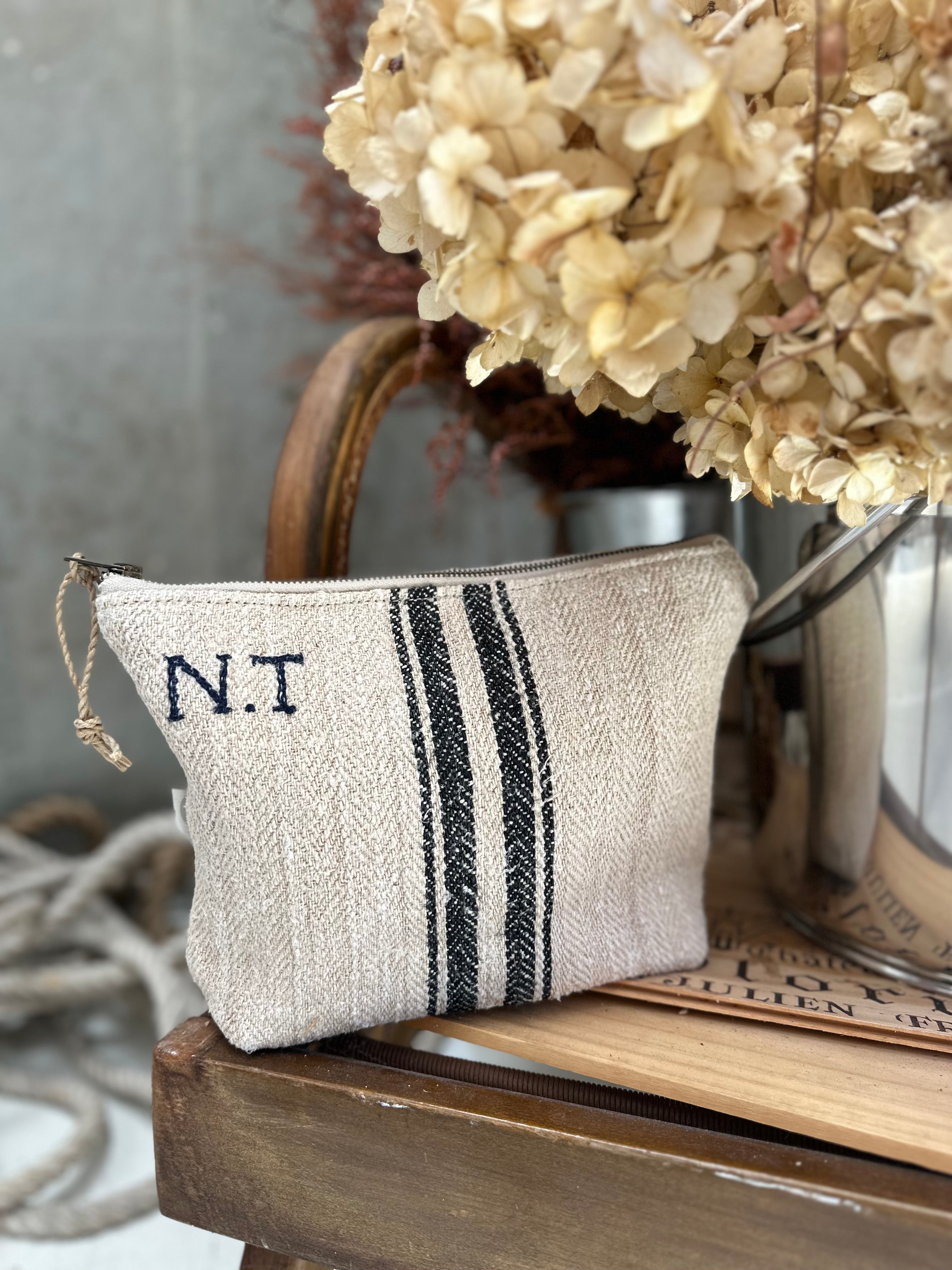 Monogram Grain-sack -Workers Pouch large