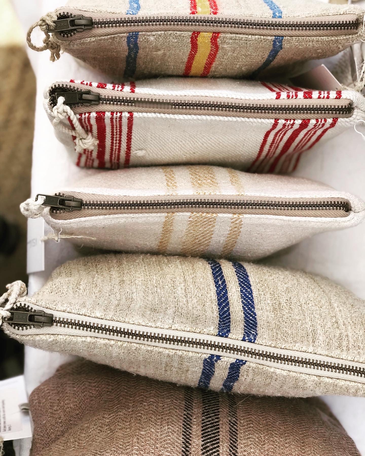 Monogram Grain-sack -Workers Pouch medium
