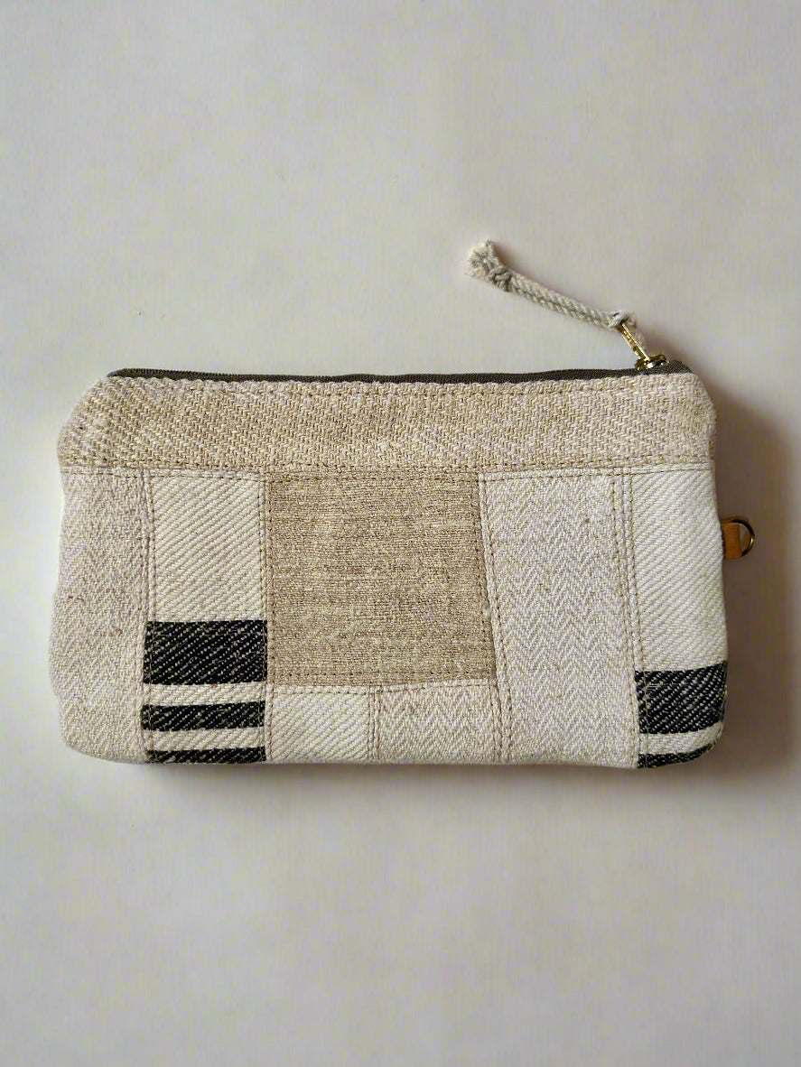 Grain-sack perfectly patched pencil case- various