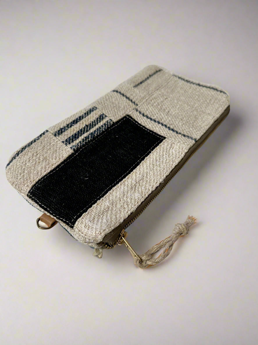 Grain-sack perfectly patched pencil case- various