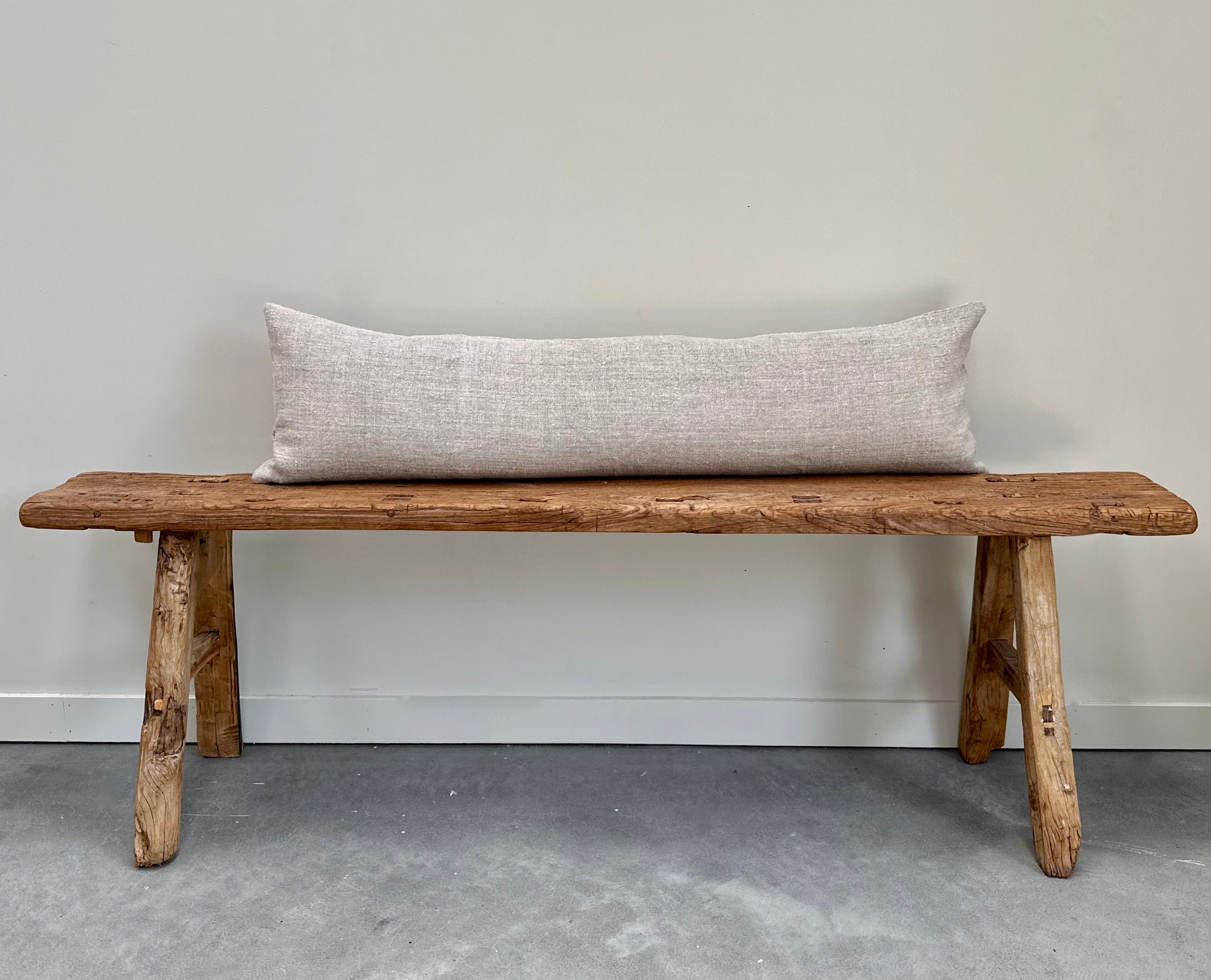 Oversized grain-sack Bolster 115 x 30 Black Stripe