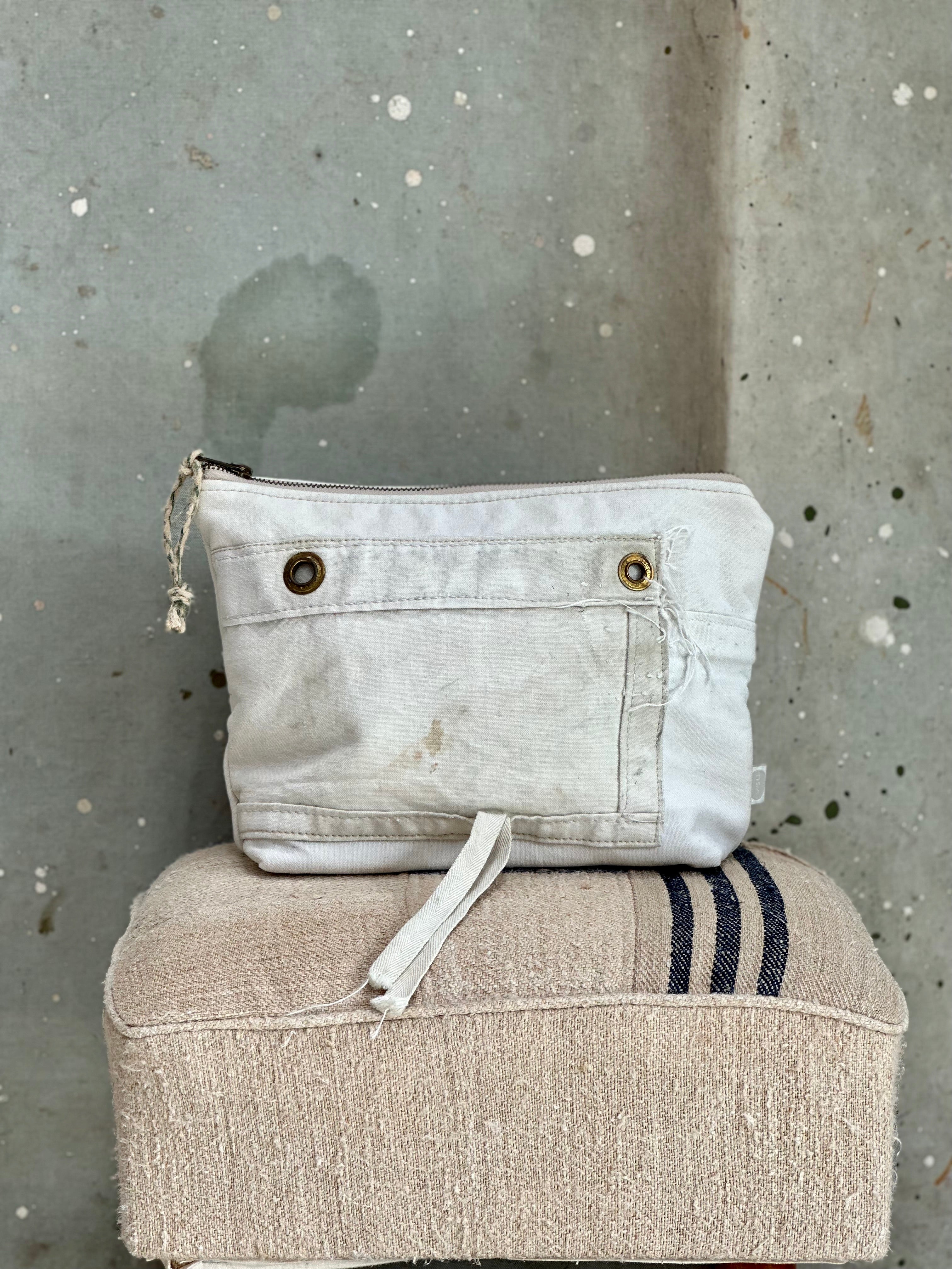 Re-purposed canvas -Workers Pouch