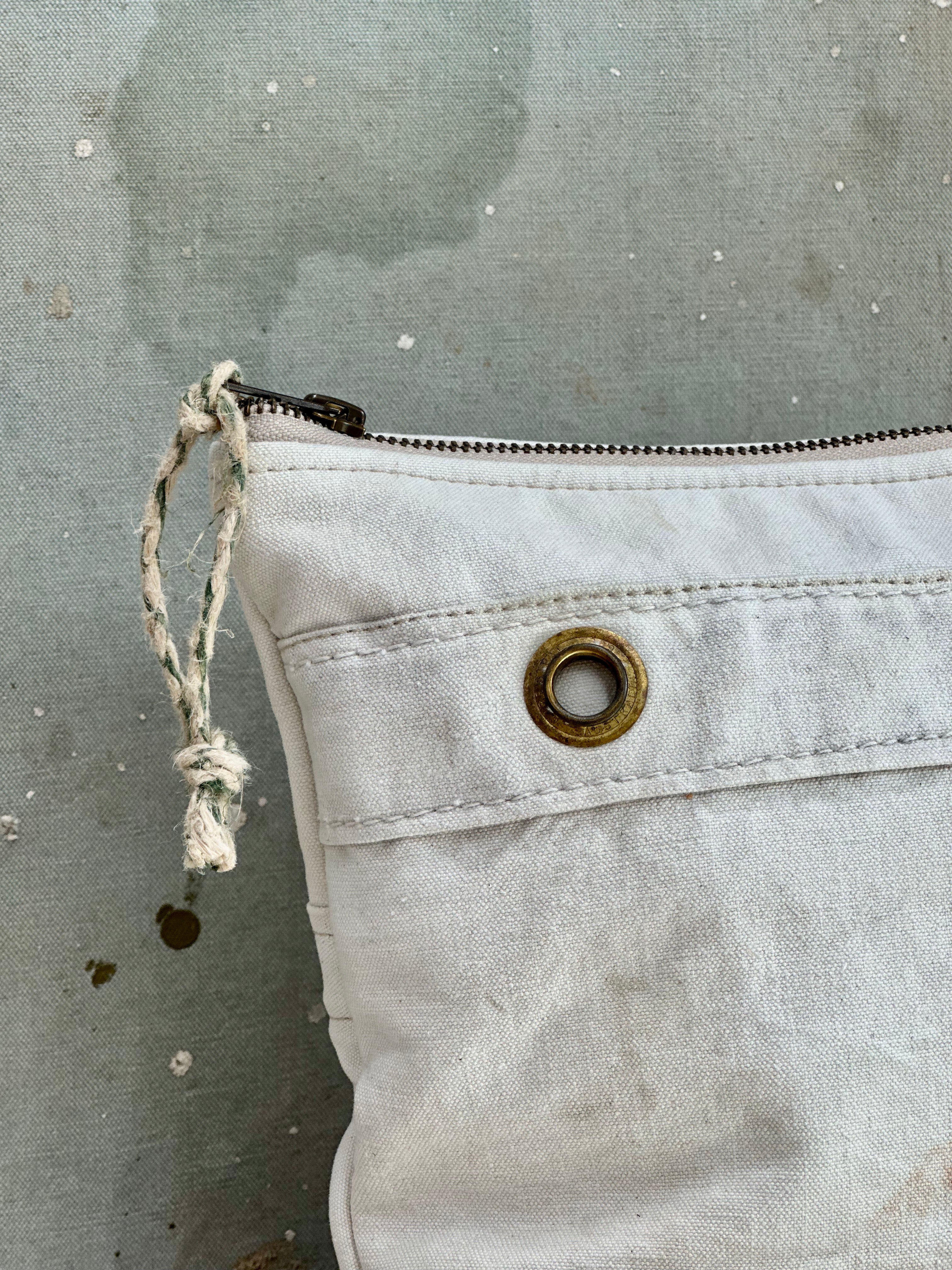 Re-purposed canvas -Workers Pouch