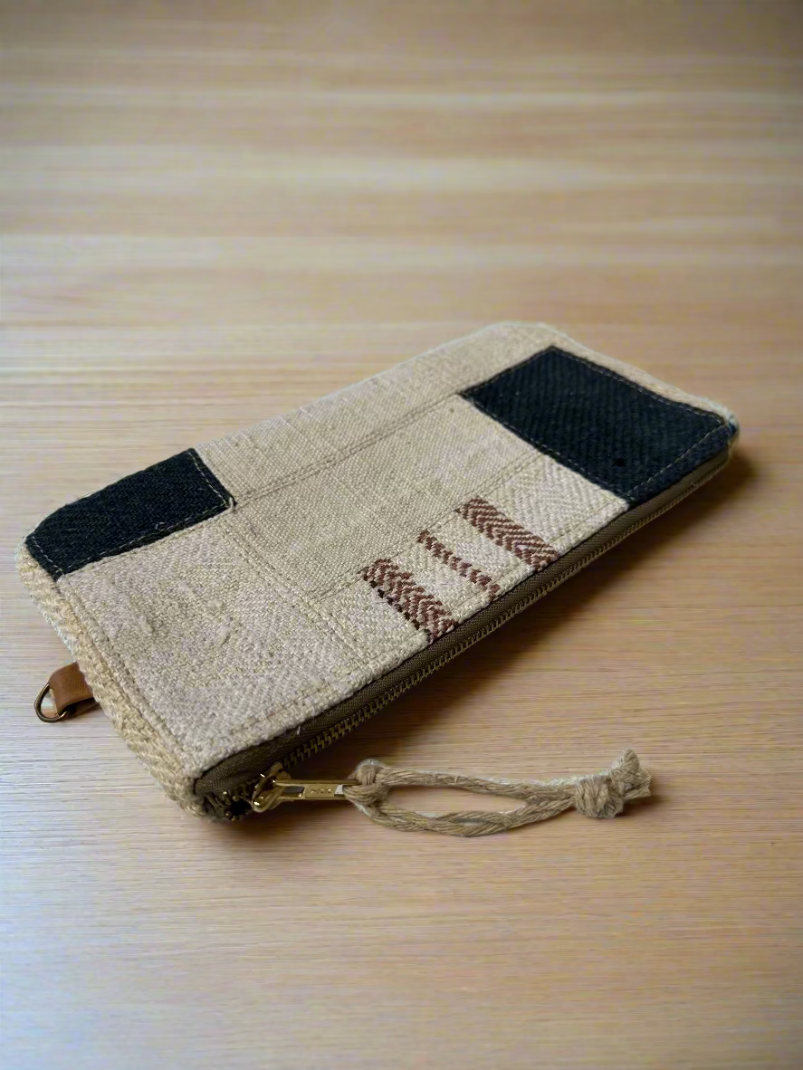 Grain-sack perfectly patched pencil case- various
