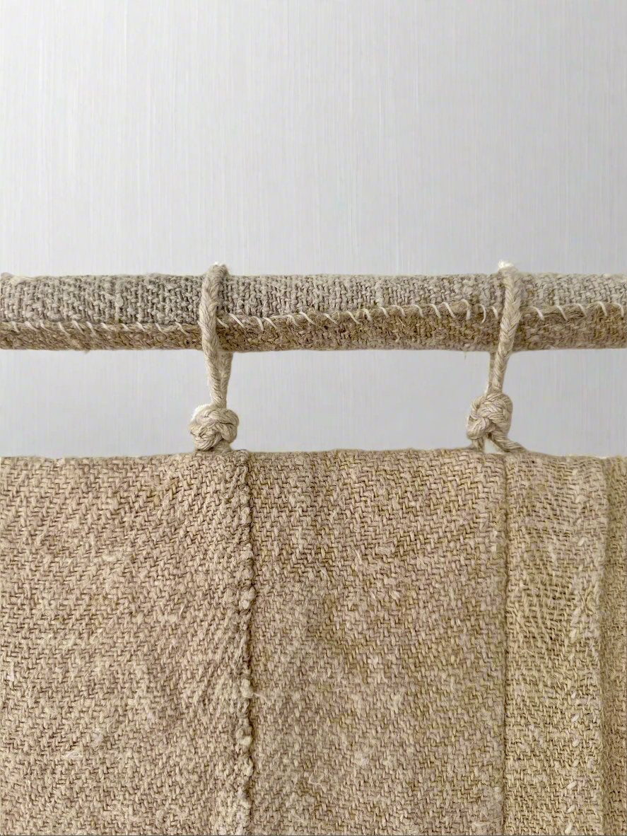 'Contained within' grain-sack wall art