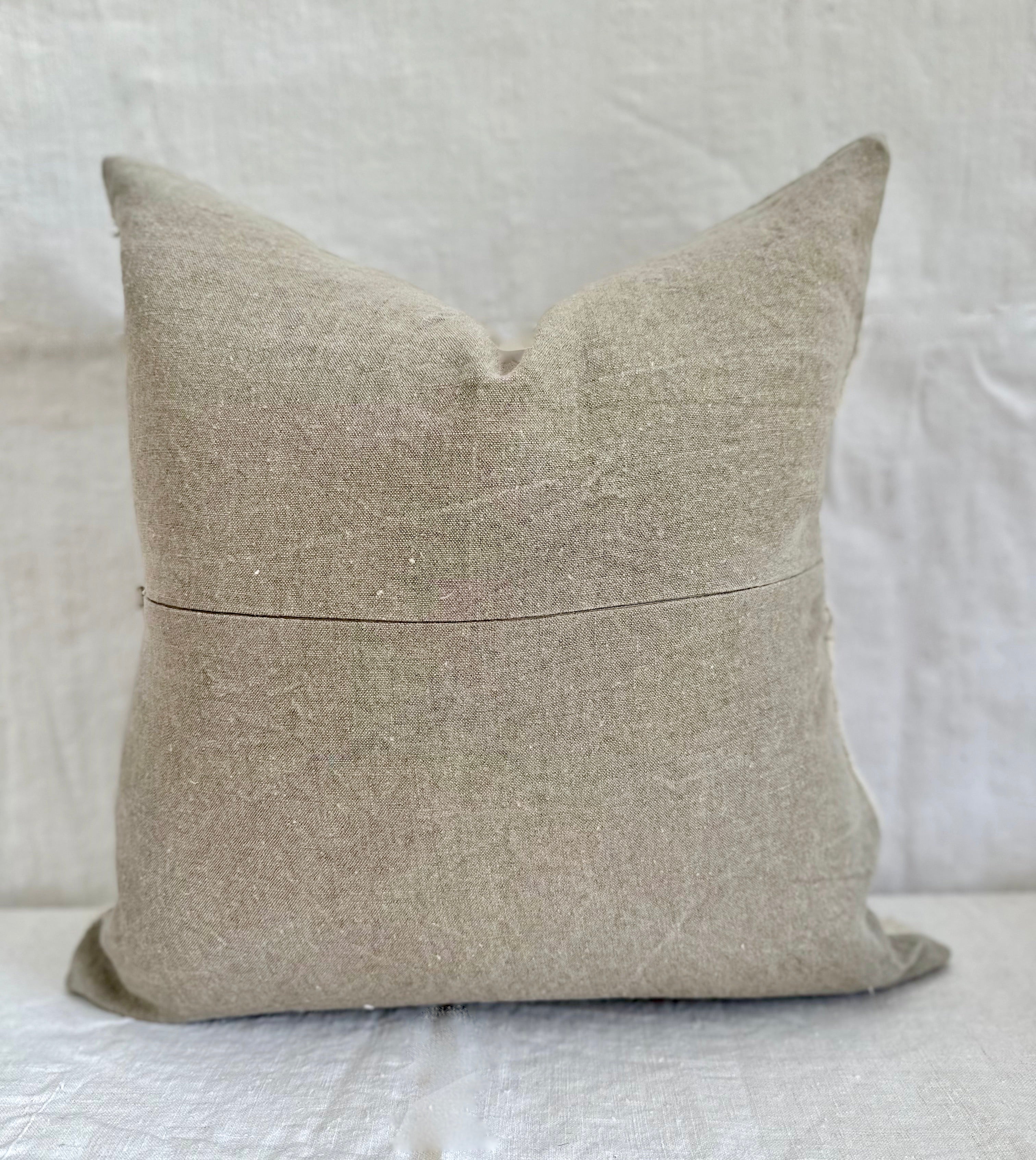 Grain-sack cushion bundle 50 x 50 Cream textured