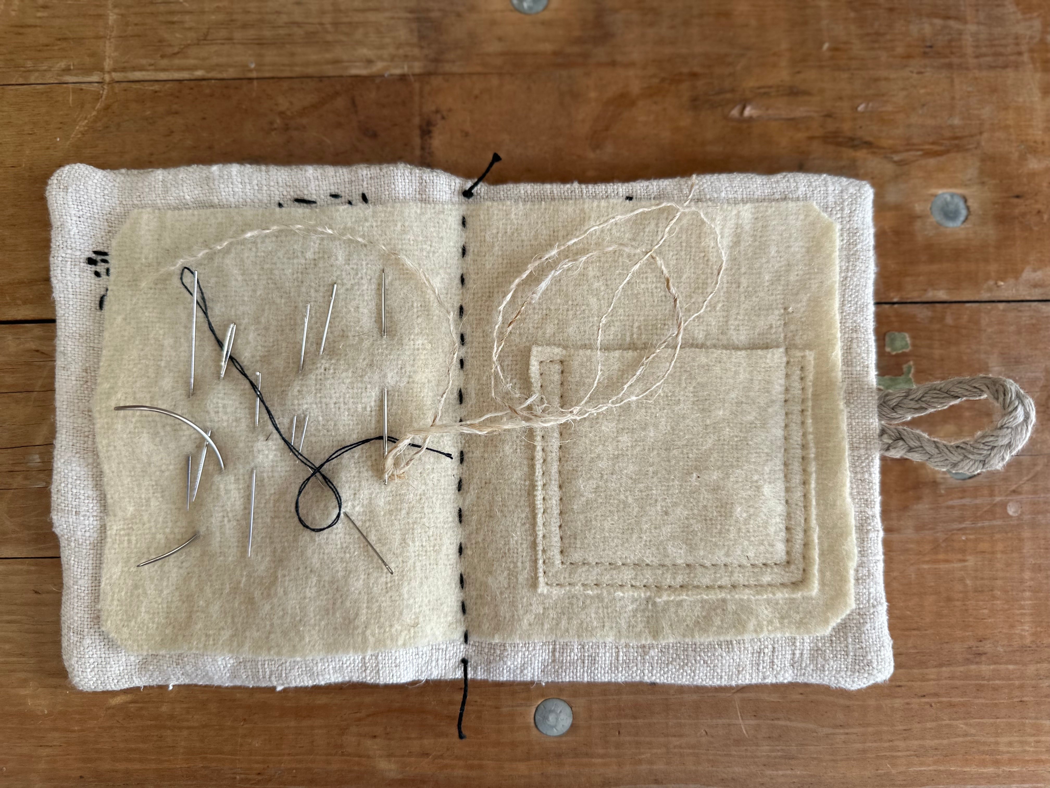 Grain-sack handsewing pouch