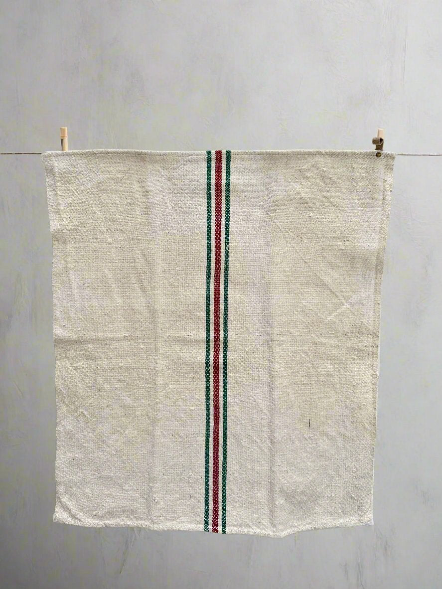 Grain-sack hand towel - single