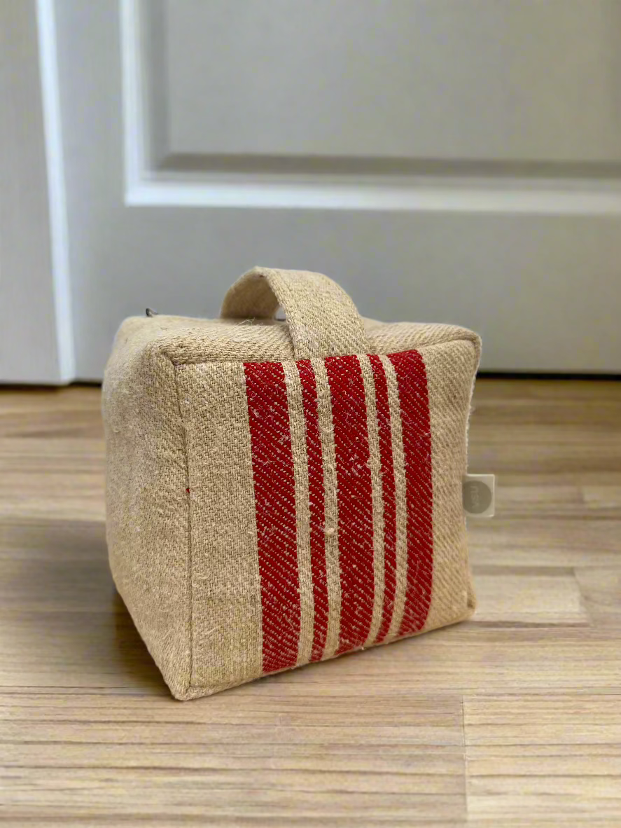 Grain-sack door stop