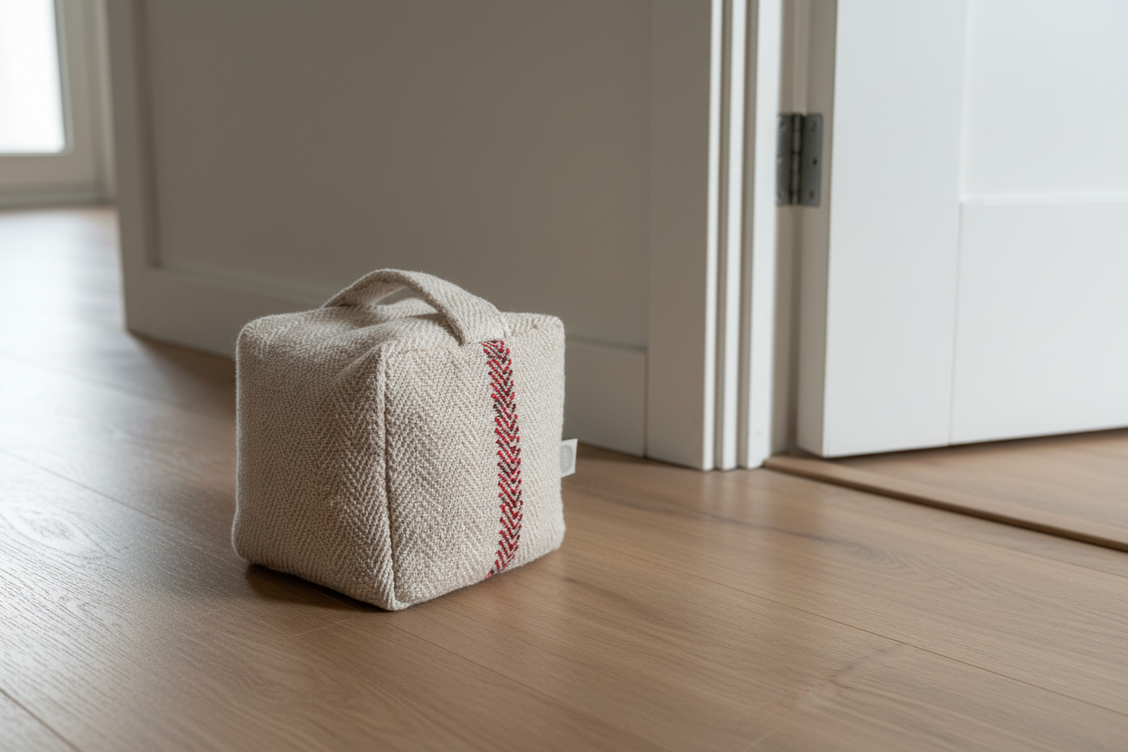 Grain-sack door stop