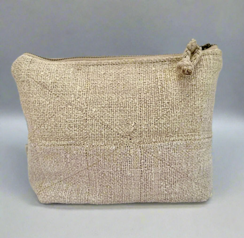 Grain-sack Boro inspired Workers Pouch - Large