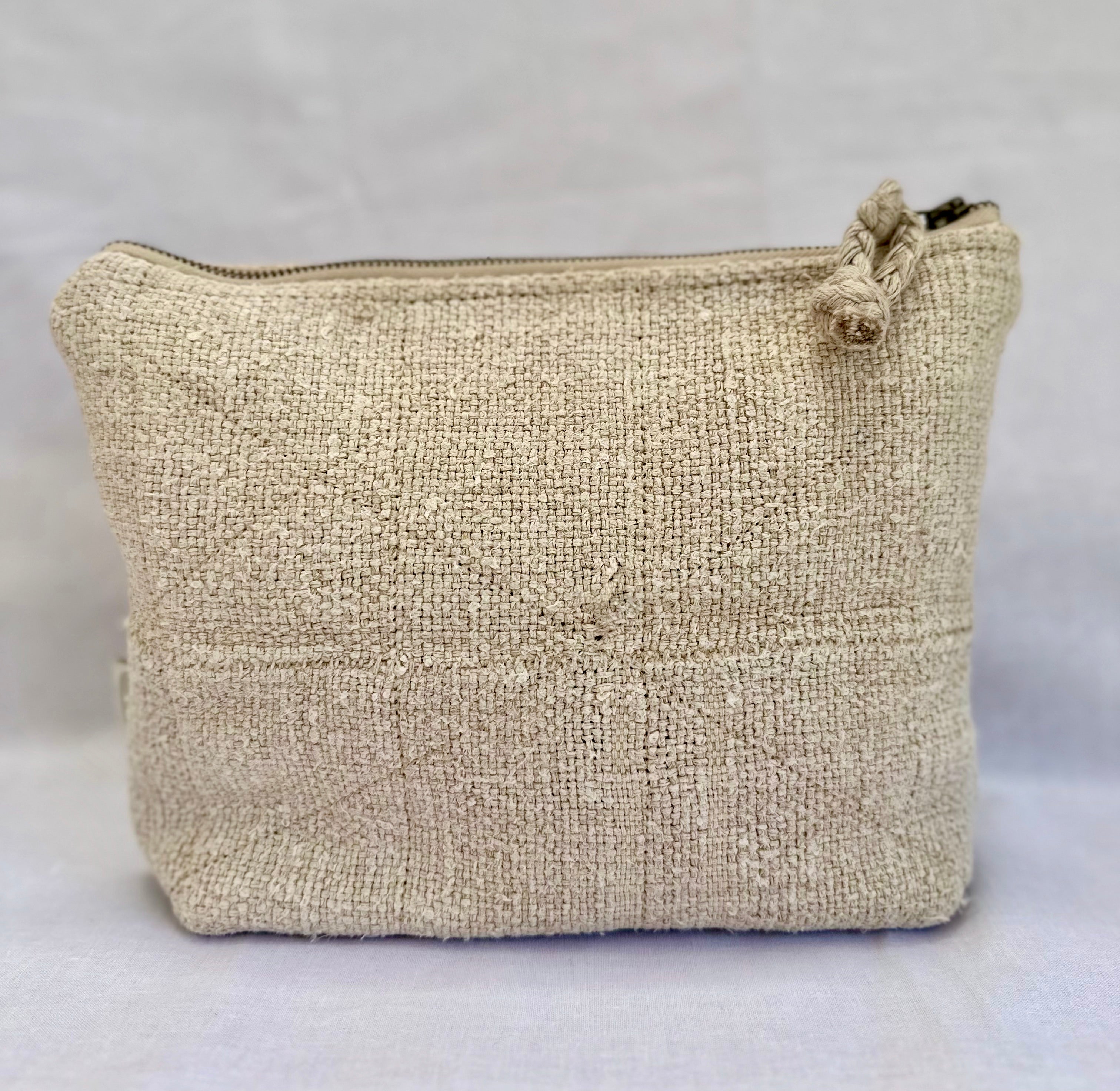 Grain-sack Boro inspired Workers Pouch - Large