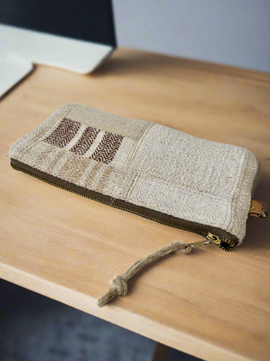 Grain-sack perfectly patched pencil case- various