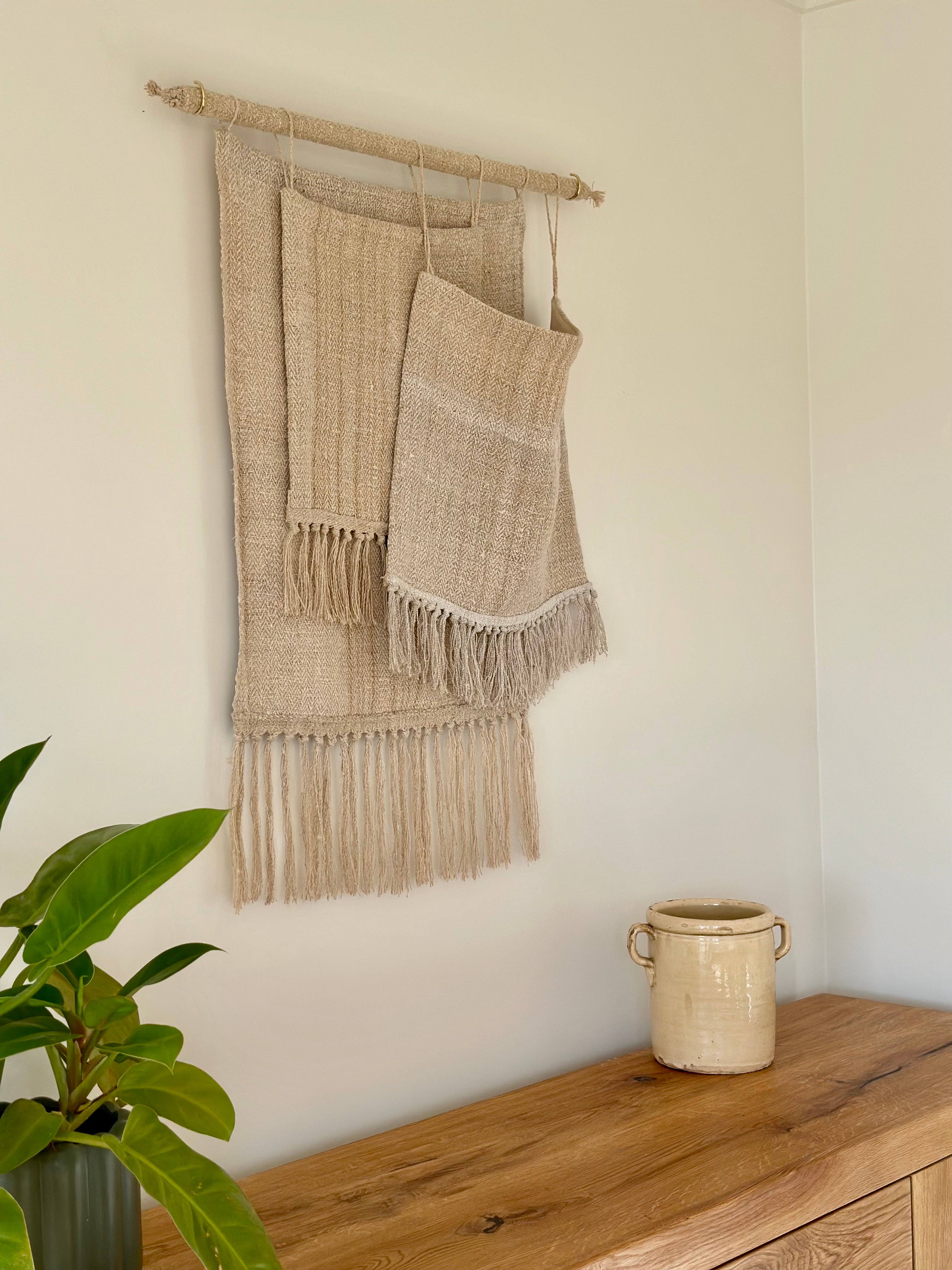 'Layers of Sacks' VSU Grain-sack Wall Art