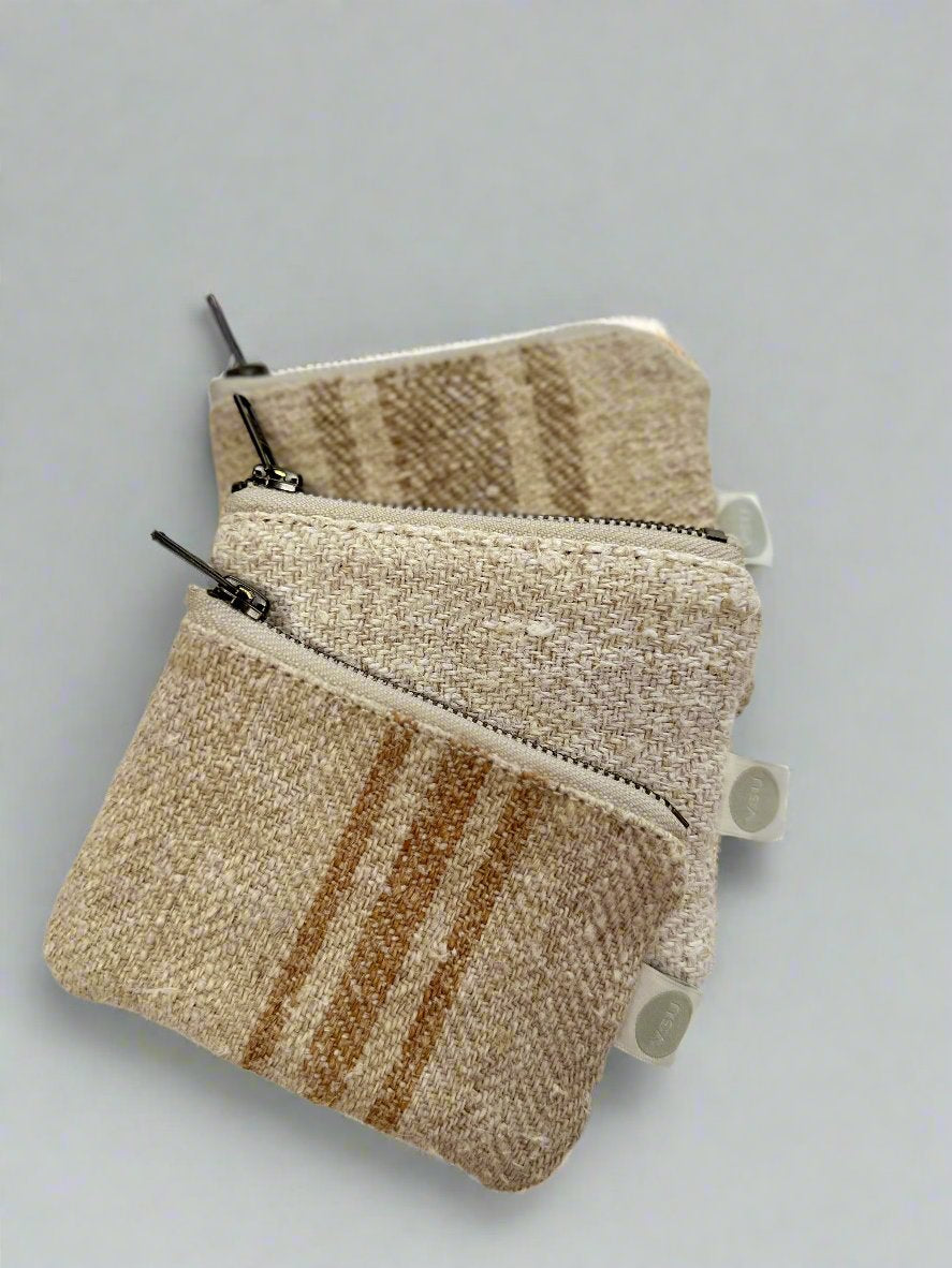 Grain- sack mini coin pouch