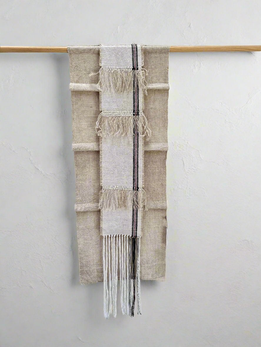 'Pulling & Folding' Grain-sack Wall art